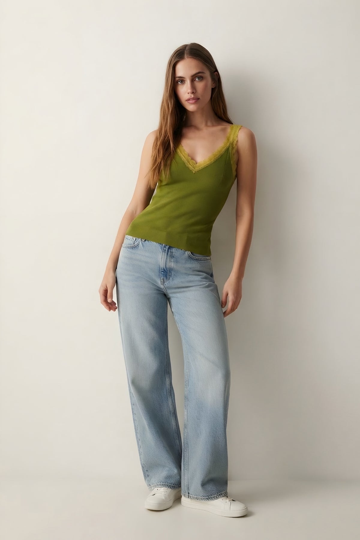 Écume Lace Trim Camisole