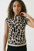 Savane Leopard Knit Blouse