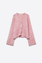 Paillette Fluffy Knit Cardigan