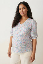 Fleurette Puff Sleeve Blouse