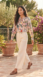 Corolle Floral Satin Blouse