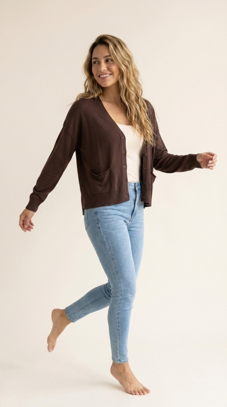 Poche Fine Knit Cardigan