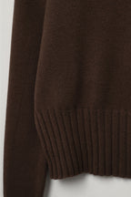 Tourelle High Collar Knit Sweater