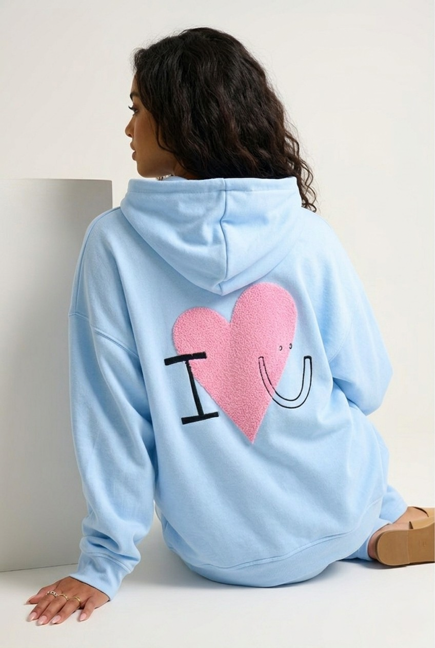 Câlin Bouclé Heart Hoodie