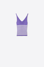 Cascade Stripe Ribbed Tank