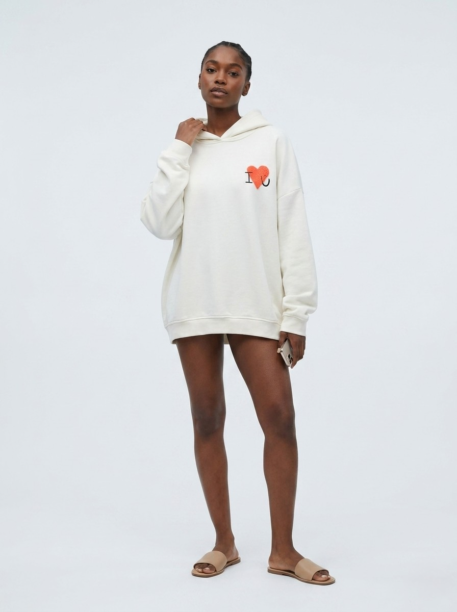 Câlin Bouclé Heart Hoodie