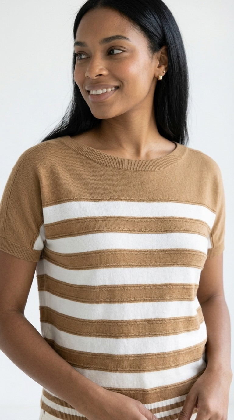Marinière Stripe Knit Sweater Top