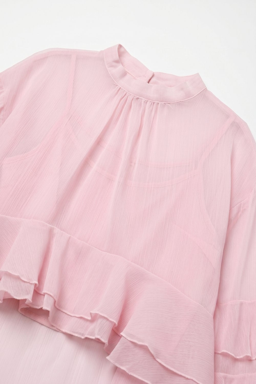 Volière Ruffle Chiffon Blouse