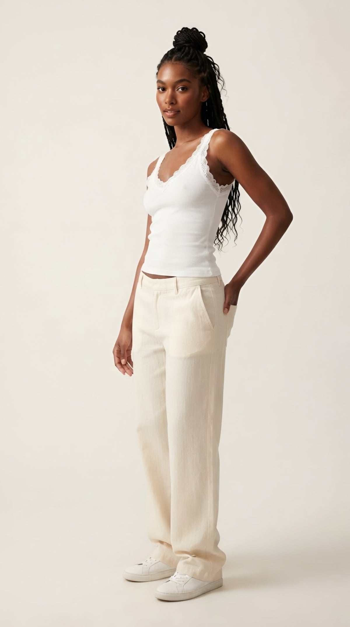 Écume Lace Trim Camisole