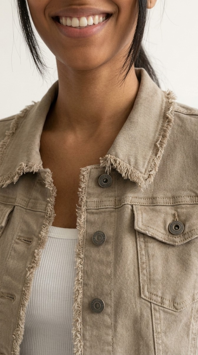 Effilé Raw Edge Denim Jacket