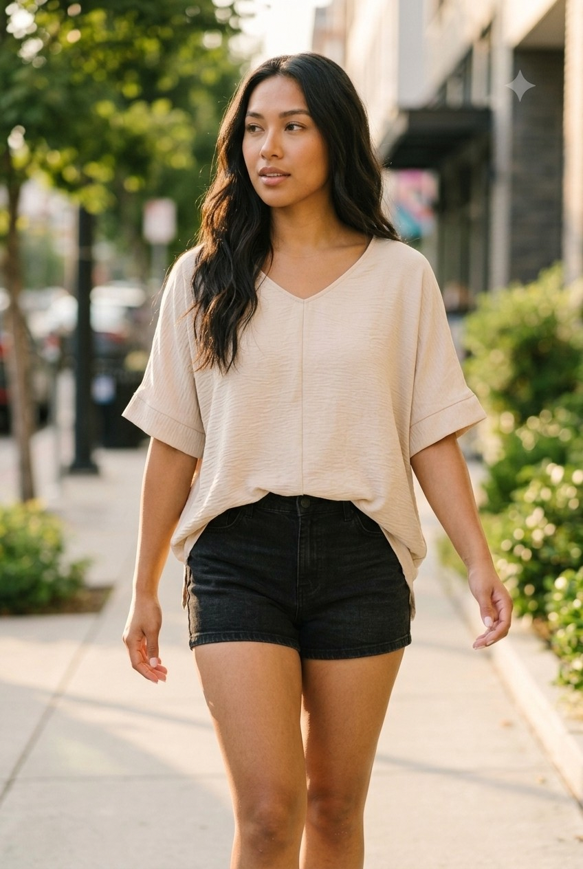 Froissé Dolman Top