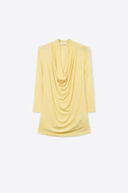 Drapé Cowl Neck 3/4 Sleeve Top