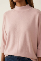 Nacelle Button Sleeve Knit Sweater