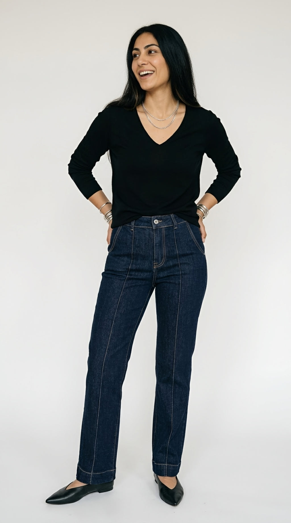 Joug Dark Blue Straight Leg Jeans