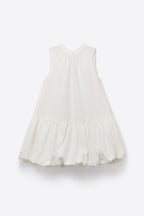 Alba Poplin Balloon Hem Dress