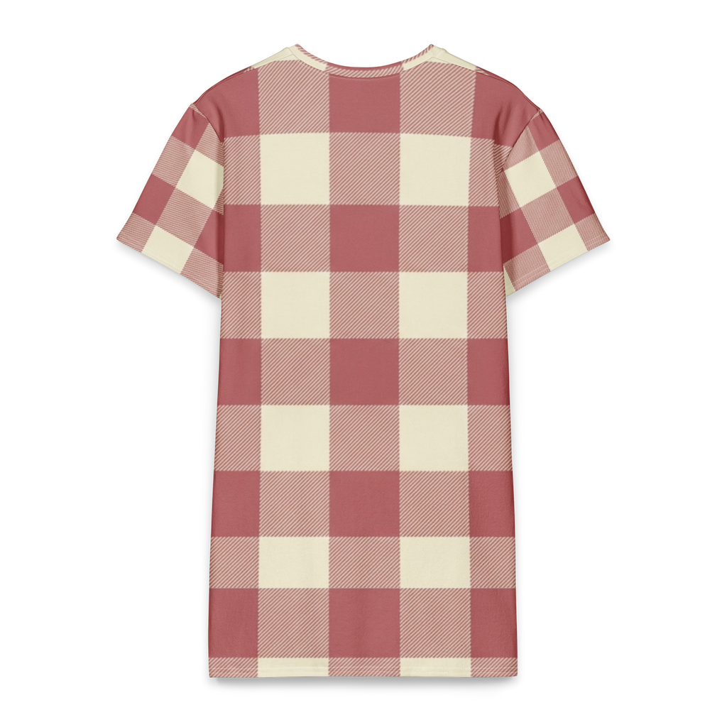 Vichy Gingham T-Shirt Dress