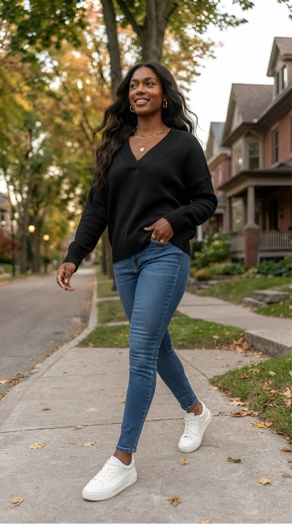 Solstice V-Neck Knit Jumper