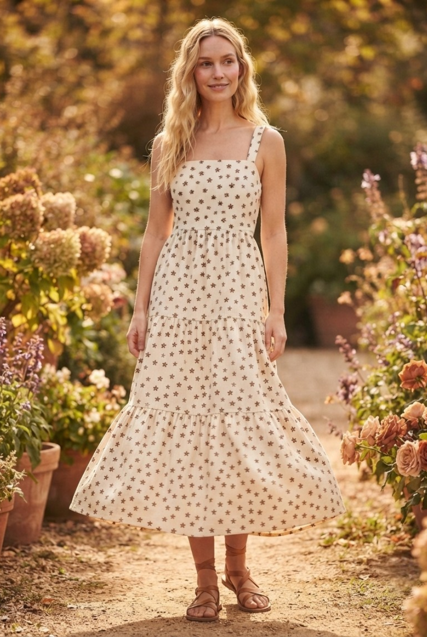 Rainure Corduroy Tiered Maxi Dress