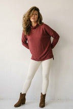 Détente Wine Cowl Neck Pullover