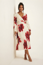 Tropique Wrap Midi Dress