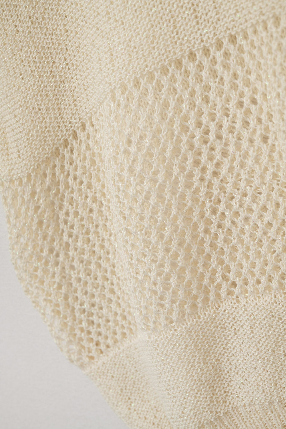 Treillis Cap Sleeve Sweater