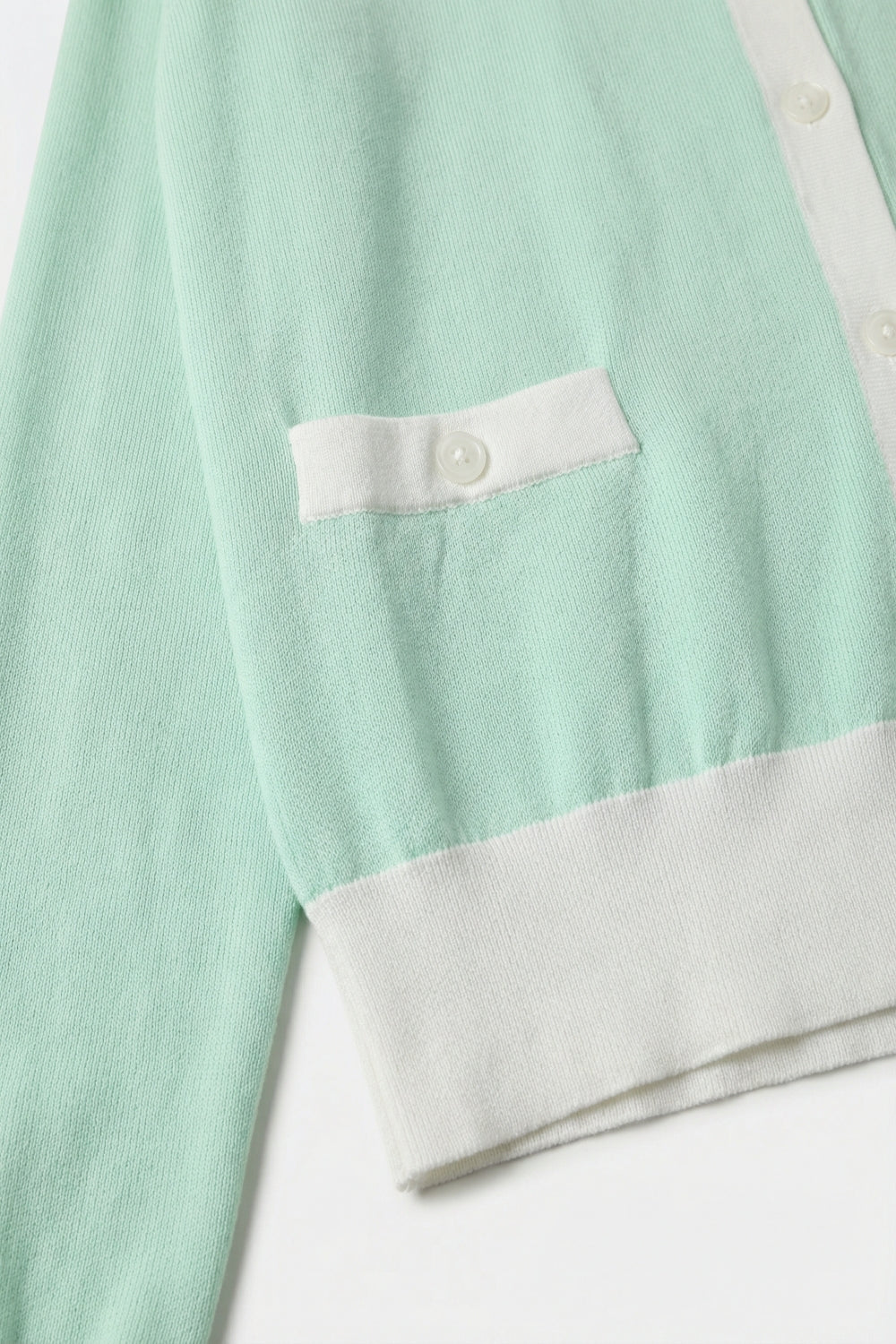 Galon Contrast Trim Cardigan
