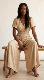 Lueur Satin Maxi Jumpsuit