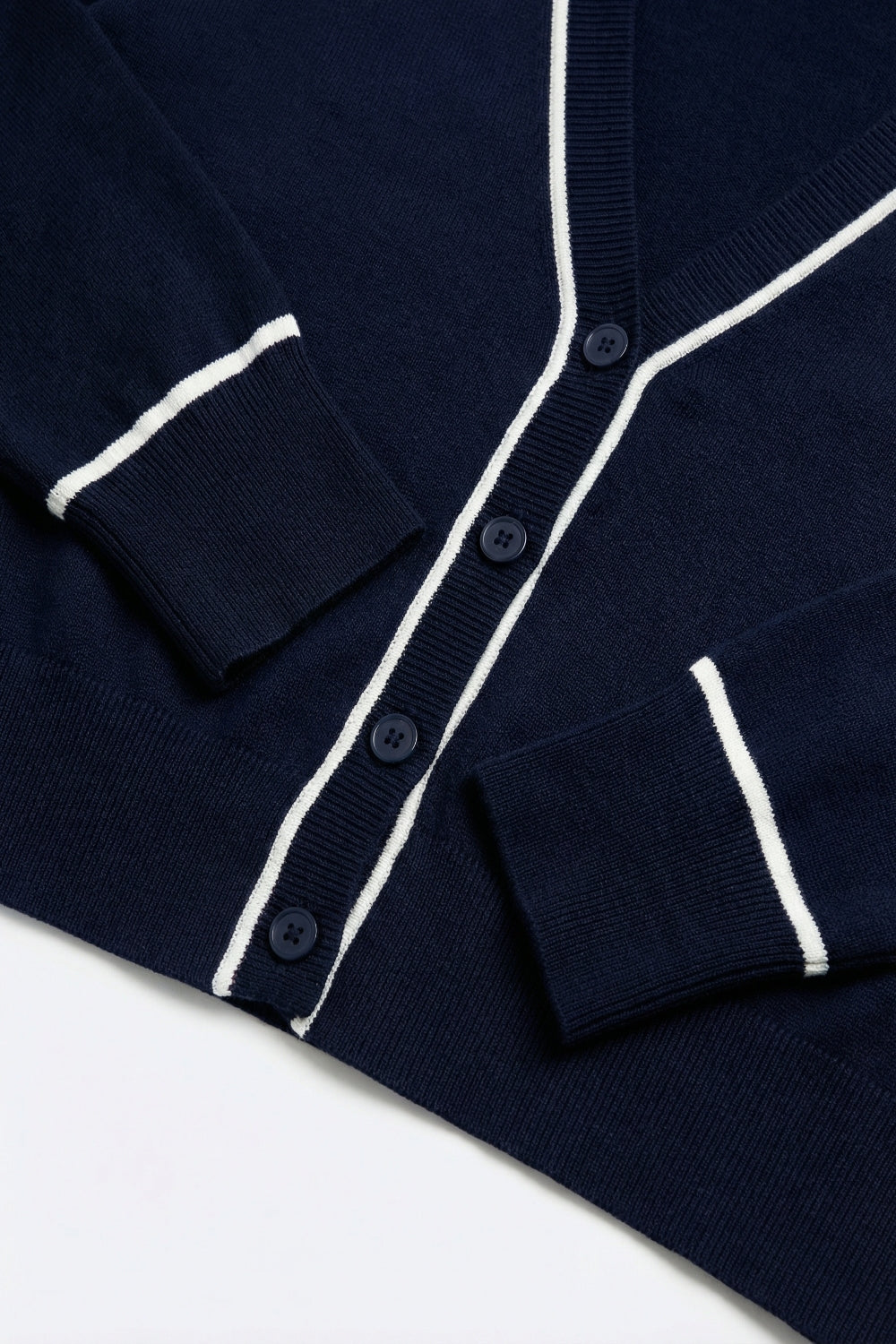 Contour Navy Contrast Trim Cardigan