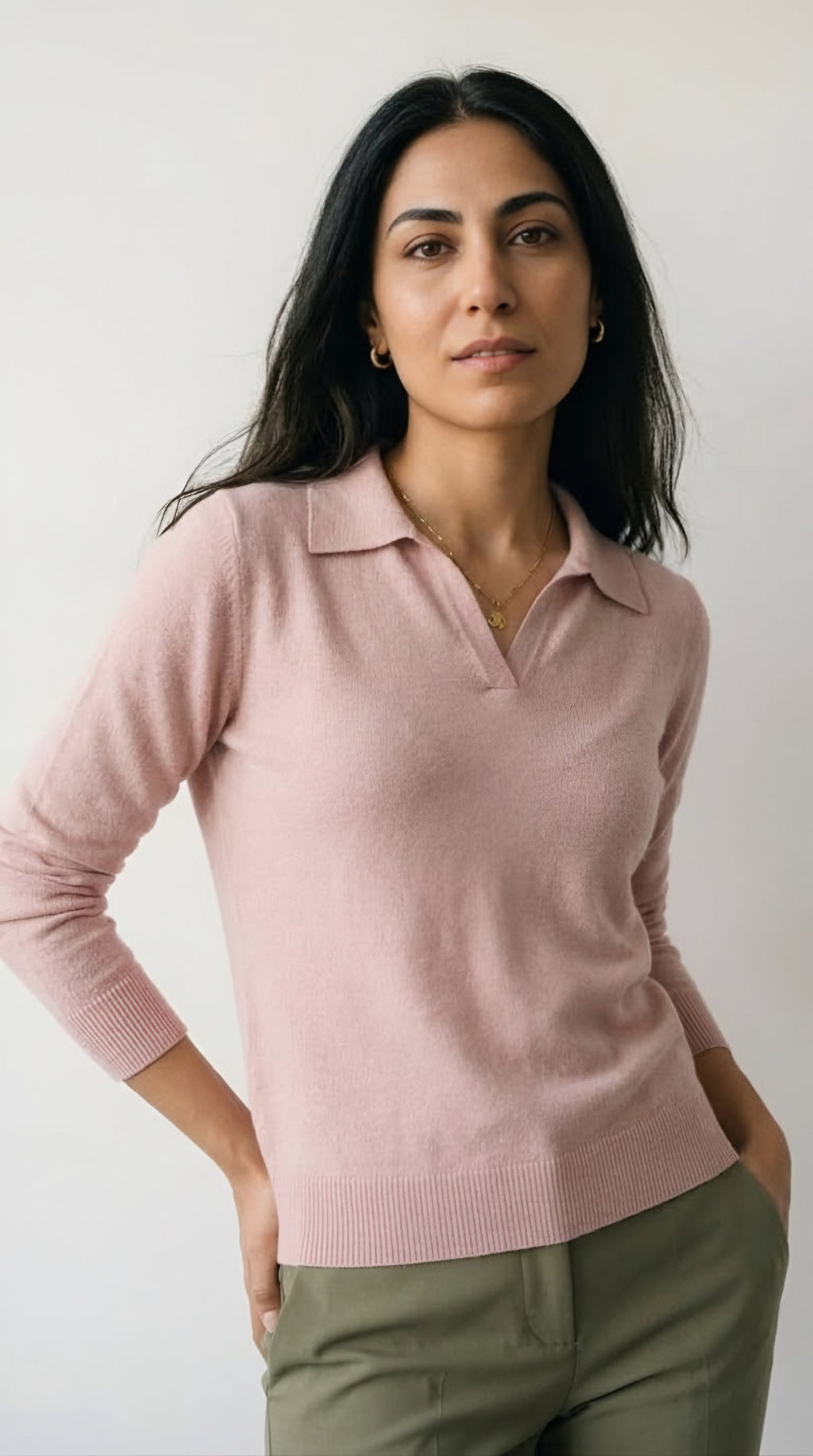 Liseré Polo Knit Sweater