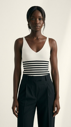 Cascade Stripe Ribbed Tank