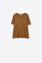Velours V-Neck Viscose Tee
