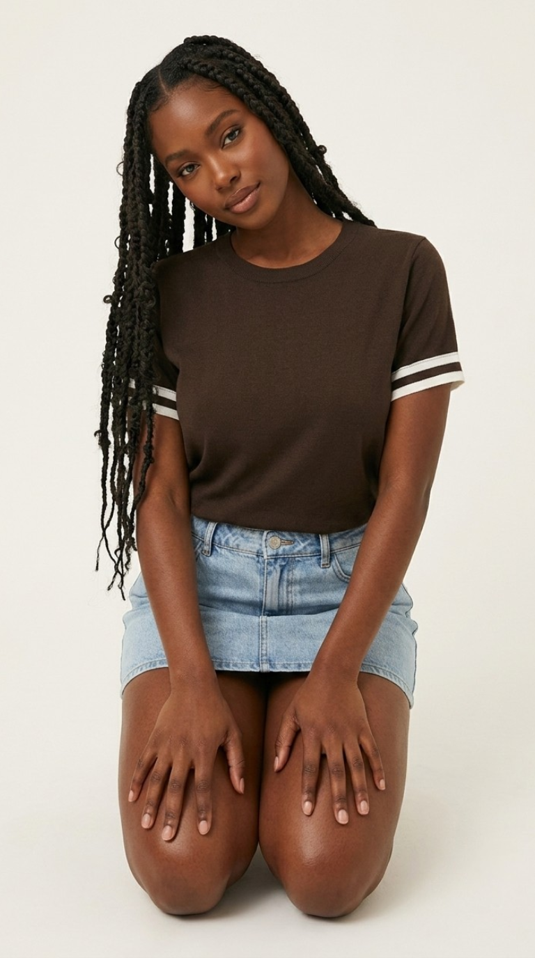 Bande Stripe Sleeve Sweater