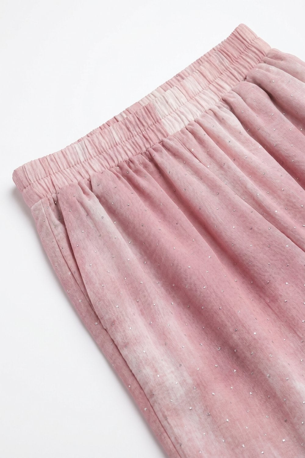 Nuée Pink Strass Wide Leg Pants