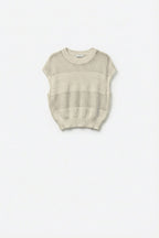 Treillis Cap Sleeve Sweater