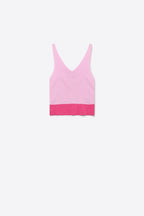 Bordure Contrast Hem Tank