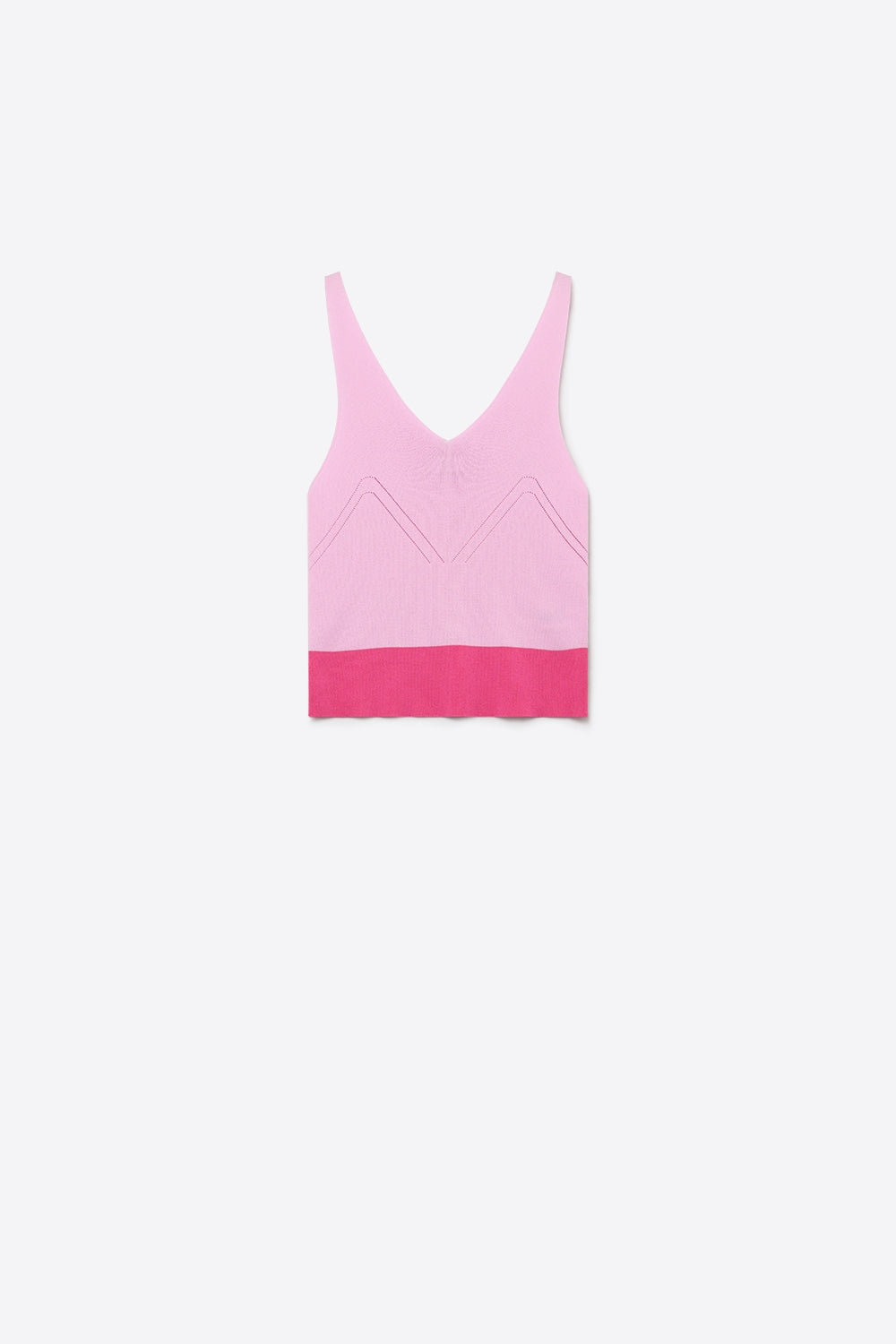 Bordure Contrast Hem Tank