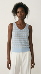 Lucent Metallic Knit Tank