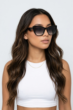 Minuit Black Cat Eye Gradient Sunglasses