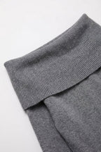 Bardot Ribbed Off Shoulder Sweater