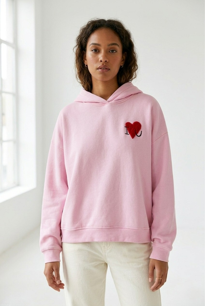 Câlin Bouclé Heart Hoodie