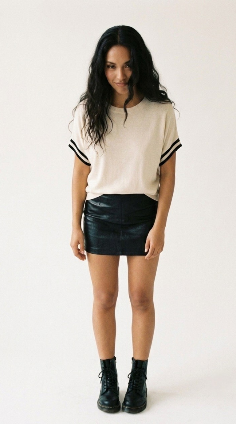 Bande Stripe Sleeve Sweater
