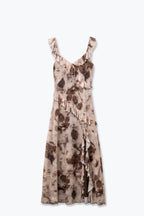 Colombe Floral Mesh Maxi Dress