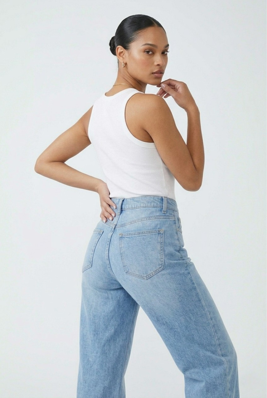 Largo Wide Leg Ankle Jeans