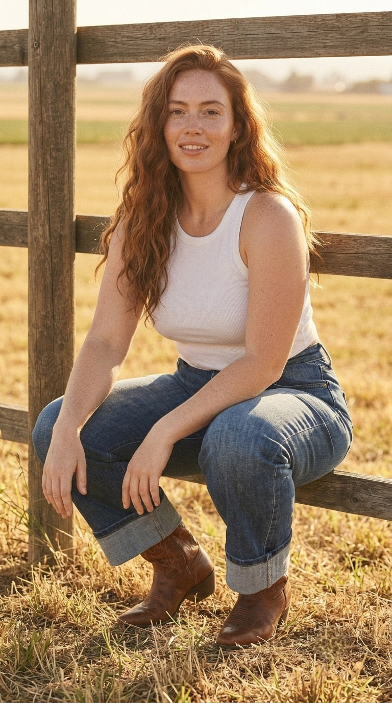 Courbe Barrel Cuffed Jeans