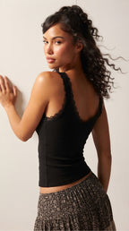 Écume Lace Trim Camisole