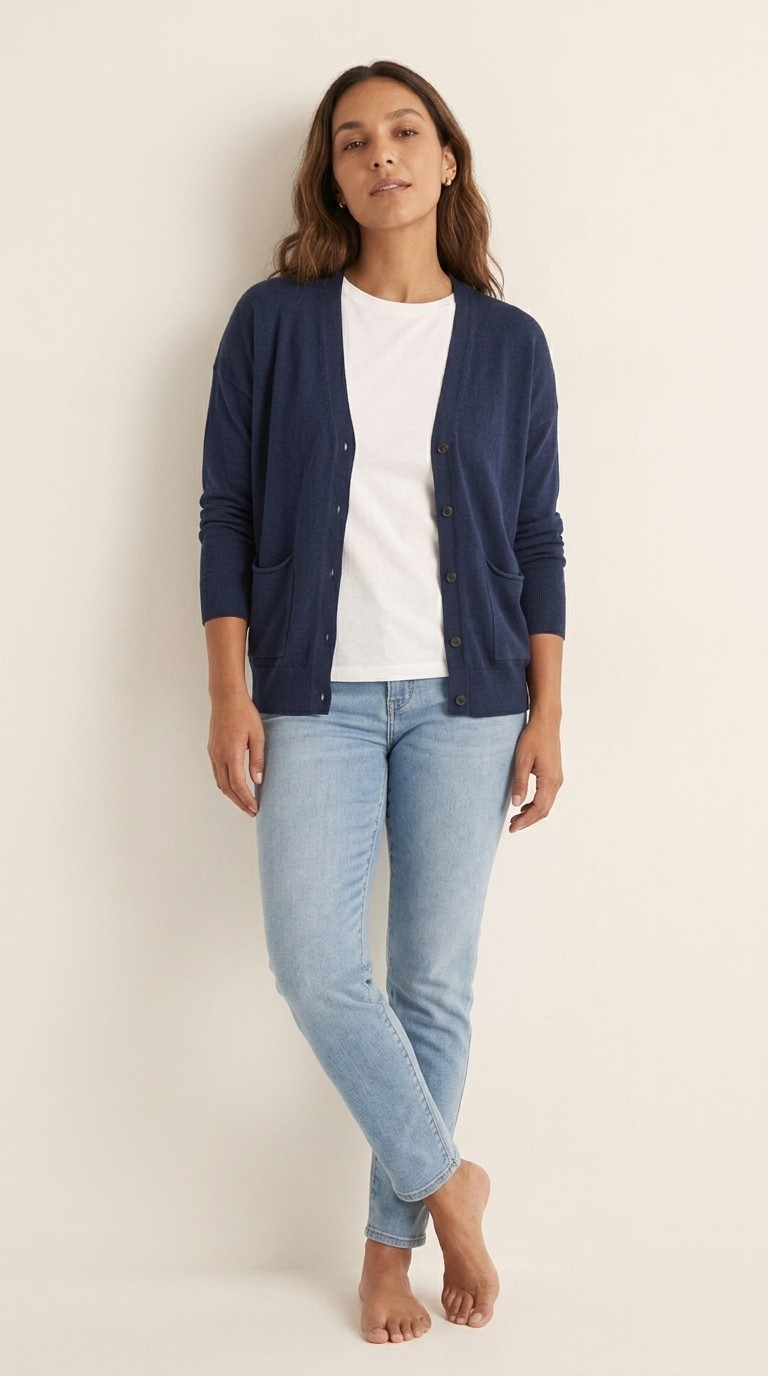 Poche Fine Knit Cardigan