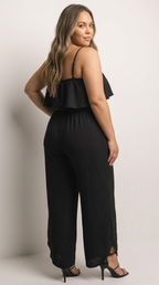Crêpe Wide Leg Jumpsuit