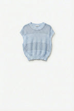 Treillis Cap Sleeve Sweater