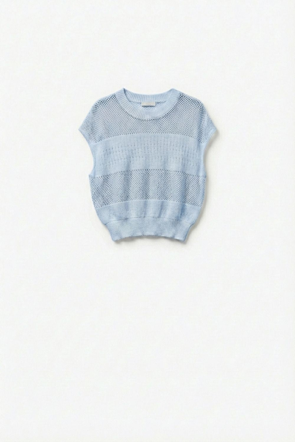 Treillis Cap Sleeve Sweater