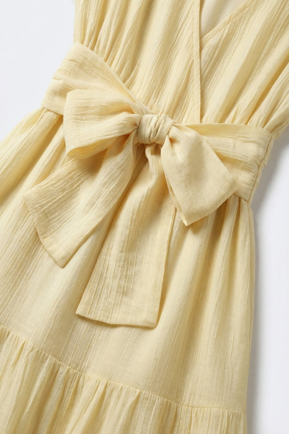 Citrine Flutter Sleeve Maxi Dress